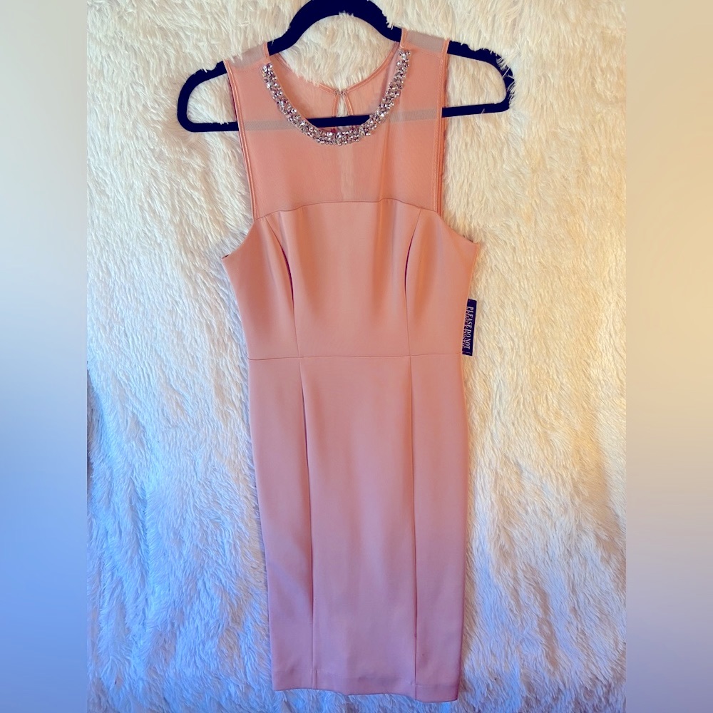 NEW YORK & COMPANY Embellished Collar Midi Dress
